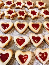 Full frame shot of cookies