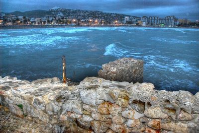 Rocks by sea