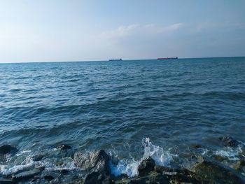 Scenic view of sea against sky