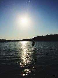 Reflection of sky in water