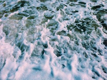 Full frame shot of surf at beach