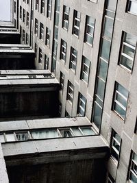 Low angle view of old building in city