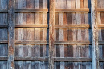 Full frame shot of wooden wall