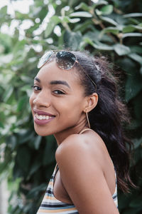 Portrait of smiling young woman