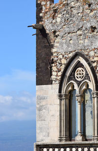 Low angle view of historic building against sky