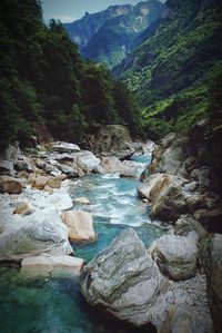 Scenic view of mountains