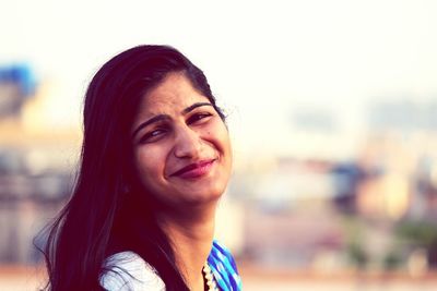 Portrait of a smiling young woman