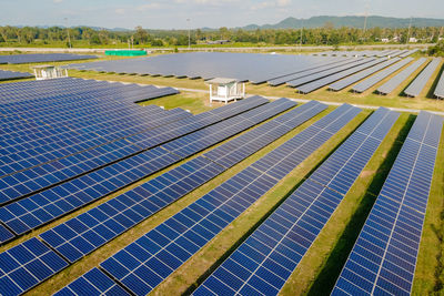 Full frame shot of solar panels