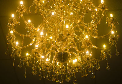 Close-up of illuminated christmas lights