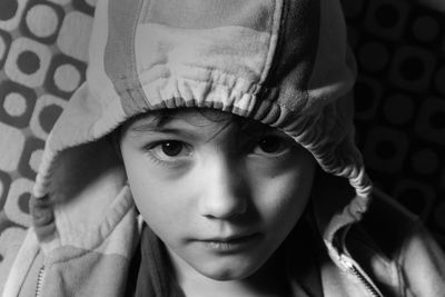 Close-up portrait of boy