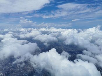 Low angle view of clouds in sky