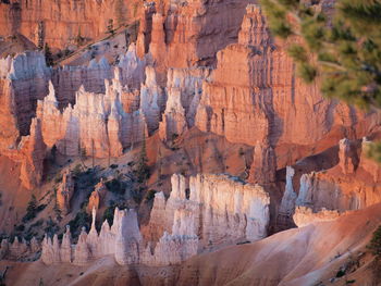 Rock formations in a canyon