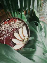 High angle view of fruit on table