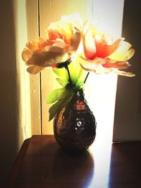 Close-up of flowers in vase