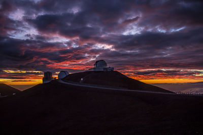 Dramatic sky over landscape