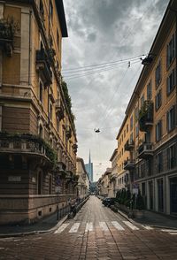 Street amidst buildings in city