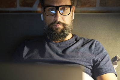 Portrait of young man