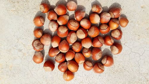 High angle view of fruits on table