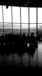 Woman standing at airport