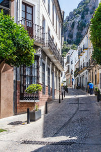 Street amidst buildings in town