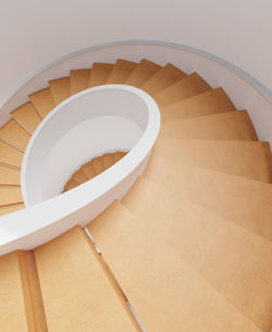 Low angle view of spiral staircase