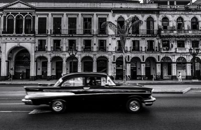 Vintage car in city