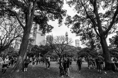 People in park