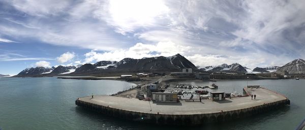 Panoramic view of sea against sky