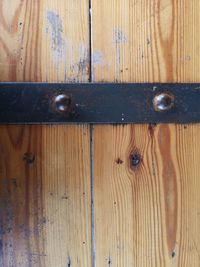 Full frame shot of old wooden door