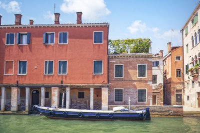 Boats in canal