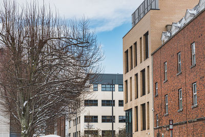Low angle view of buildings against sky