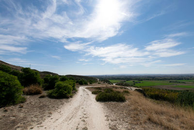 Scenic view of landscape against sky