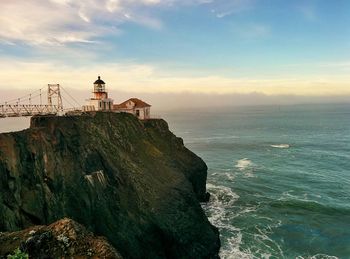 Scenic view of sea against sky