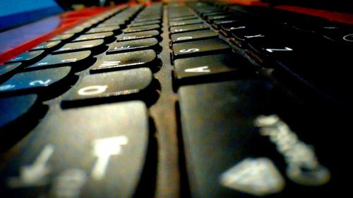 Close-up of computer keyboard