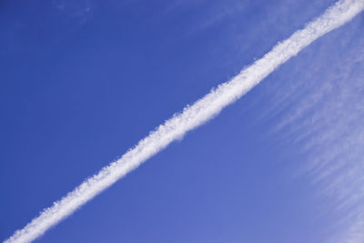 Contrail and sky background