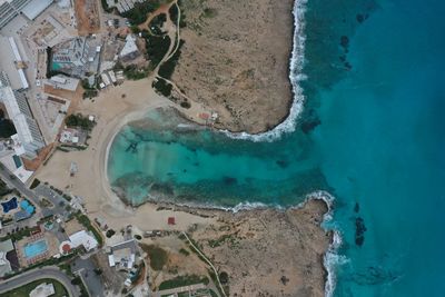 High angle view of swimming pool