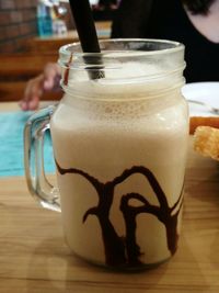 Close-up of drink on table