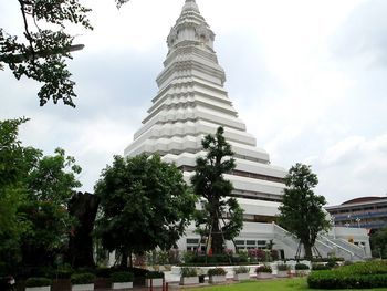 Low angle view of historic building against sky