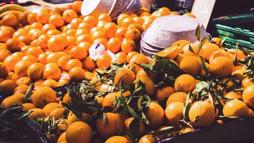 Close-up of fruits for sale in market