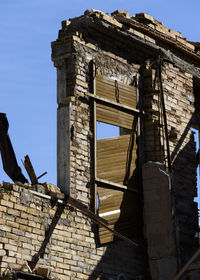 Building destroyed by a strong earthquake