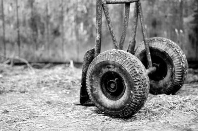 Close-up of tire