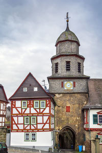 Gate tower in braunfels city center, hesse, germany