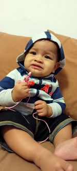 Portrait of cute baby girl