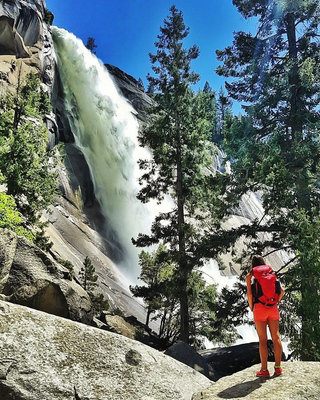 SCENIC VIEW OF WATERFALL