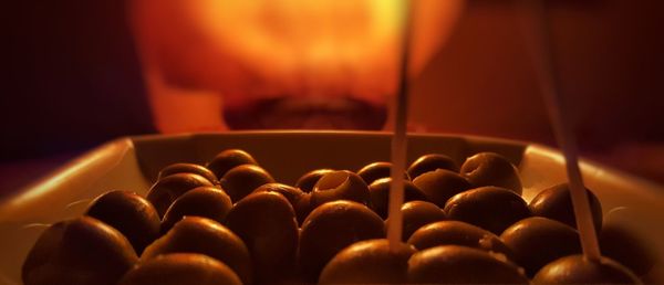 Close up of candles
