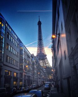 City street against sky