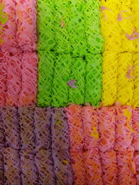 Full frame shot of colorful fabric