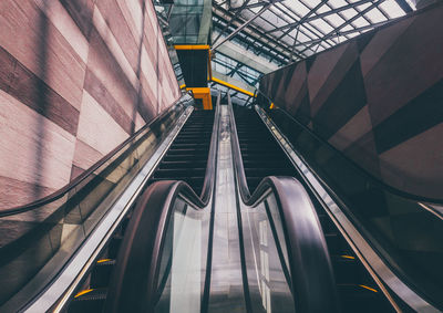 View of escalator