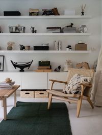 Empty chairs and table at home