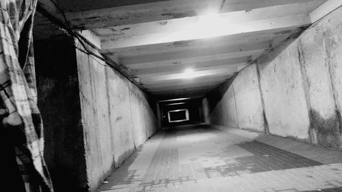 Narrow alley along buildings